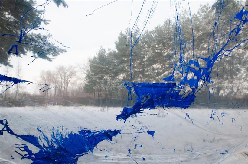 Urszula Wilk präsentiert im September „ Bluemetrie“ in der Galerie Schlassgoart
