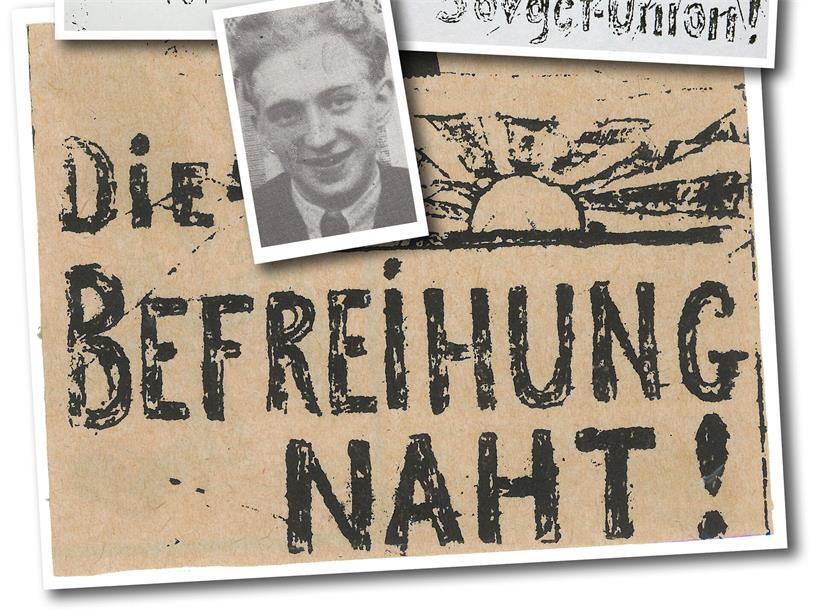 Valentin Adamy und einige der Flugblätter der KKS