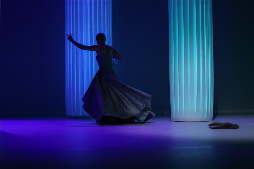 Valérie Bodson dans „Le monologue de la vieille reine“
