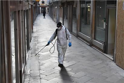 Venedig wird desinfiziert
