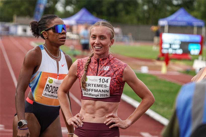 Vera Bertemes-Hoffmann zeigte sich nach dem Lauf zufrieden
