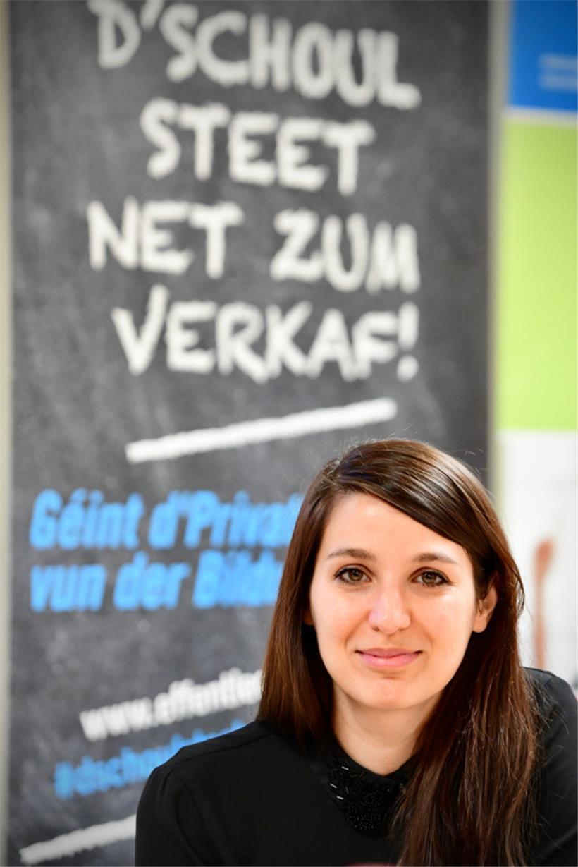 Vera Dockendorf, Sekundarlehrerin und Sprecherin vom SEW/OGBL
