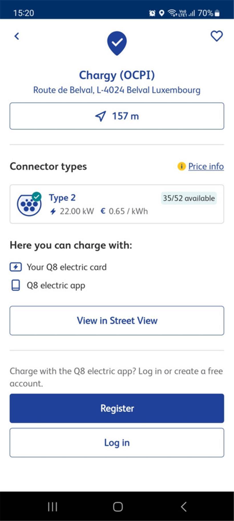 Verbraucher zahlen laut „Q8 electric“ 65 ct./kWh (Stand 22.2.)  
