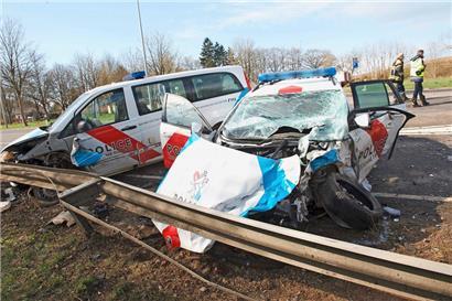 Verfolgungsjagd in Lausdorn im April 2018: Ein Polizist kommt ums Leben, eine Polizistin wird schwer verletzt
