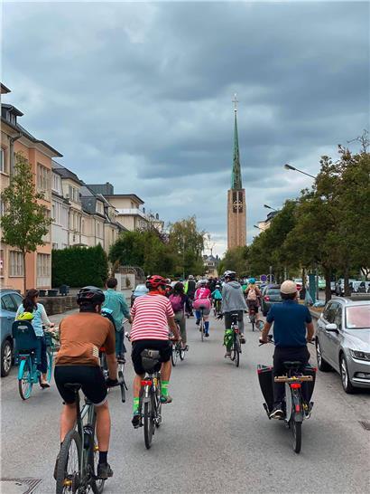 Vergangenen Samstag nahmen rund 100 Radler an der Veranstaltung „Reclaim the streets“ in der Hauptstadt teil
