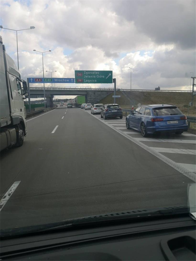 Vergangenes Wochenende war viel los auf den polnischen Autobahnen
