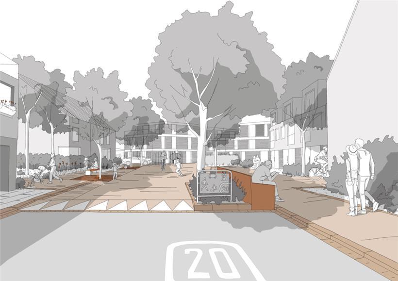 Verkehrsberuhigte Zonen sollen in Zukunft häufiger in den Ortschaften zu finden sein
