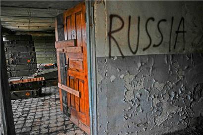 Verlassenes Munitionsdepot bei Isjum: Die russischen Truppen erlitten bei ihrer Flucht hohe Materialverluste
