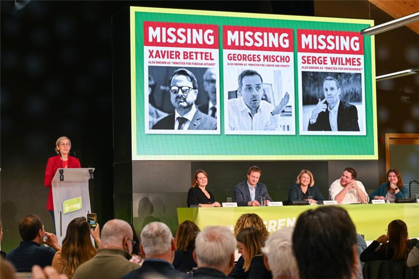 Vermisste Minister: Sam Tanson kritisiert die politische Abwesenheit von Xavier Bettel, Georges Mischo und Serge Wilmes

