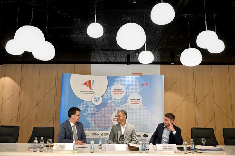 Versprühen trotz der anstehenden Diskussionen Optimismus: Marc Wagener, Michel Reckinger und Nicolas Simons von der UEL
