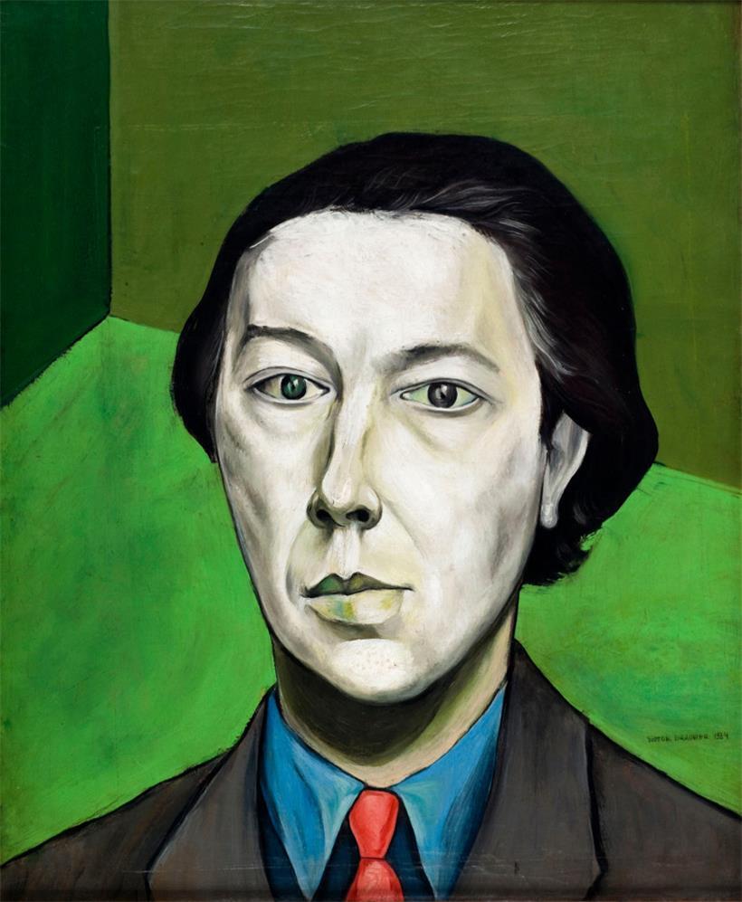 Victor Brauner, „Portrait d’André Breton“,1934, huile sur toile – 61 x 50 cm, Musée d’art moderne, Paris
