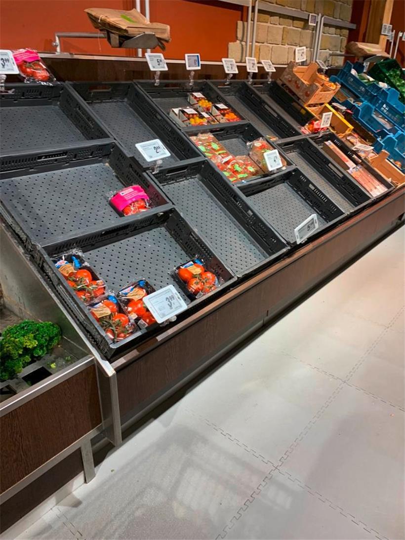 Viele Lebensmittel sind ausverkauft