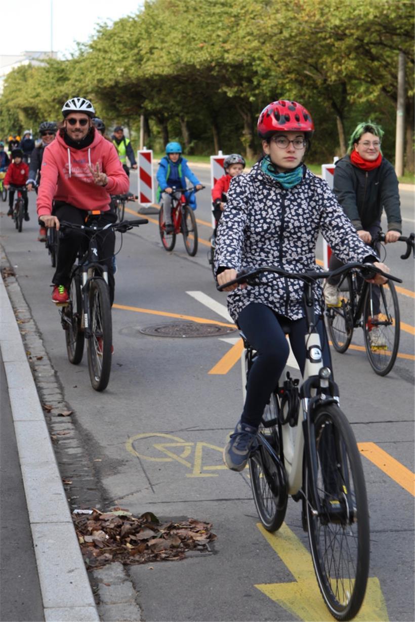 Viele Teilnehmer profitierten von den provisorischen Fahrradwegen in Esch