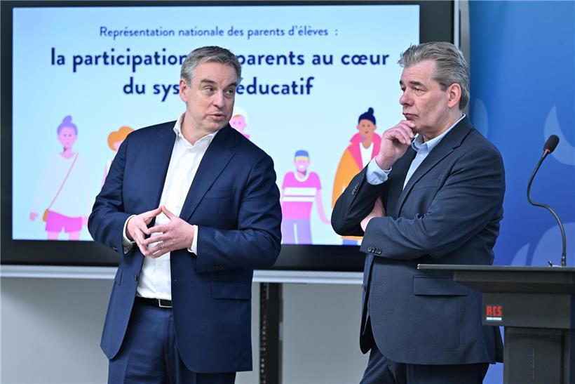 Claude Meisch und Alain Massen blicken auf sechs Jahre konstruktive Zusammenarbeit im Bildungswesen zurück