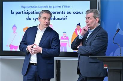 Claude Meisch und Alain Massen blicken auf sechs Jahre konstruktive Zusammenarbeit im Bildungswesen zurück