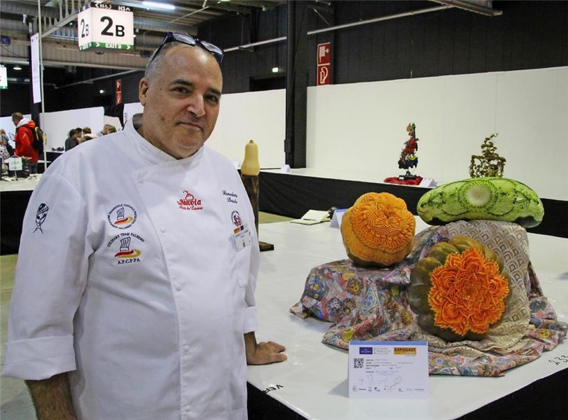 Vier Tage hat der Italiener Benedetto Priolo an seinem Werk „Freedom“ gearbeitet
