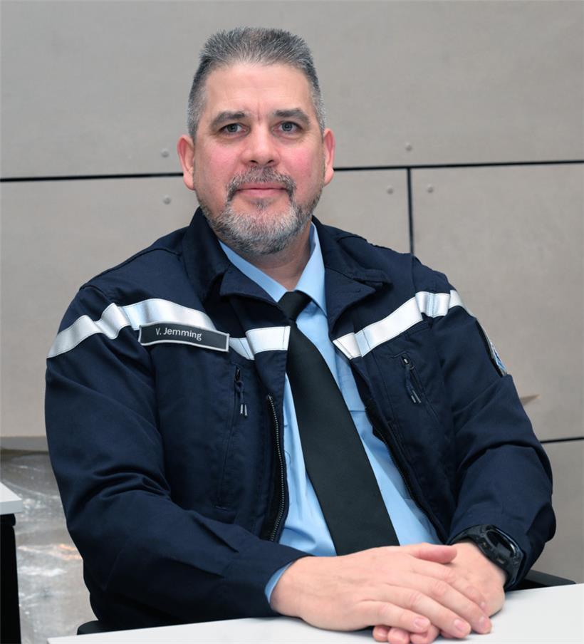 Vincent Jemming, Präsident der „Pompjeeën Gemeng Hesper“
