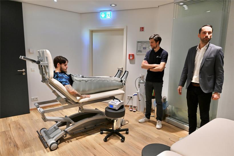 Vincent Thill nutzt das Angebot des HPTRC nach seinem Kreuzbandriss 
