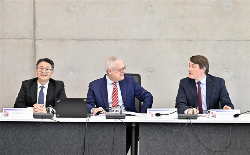 V.l.: CEO Richard Forson, Verwaltungsratspräsident Tom Weisgerber und CFO Maxim Straus
