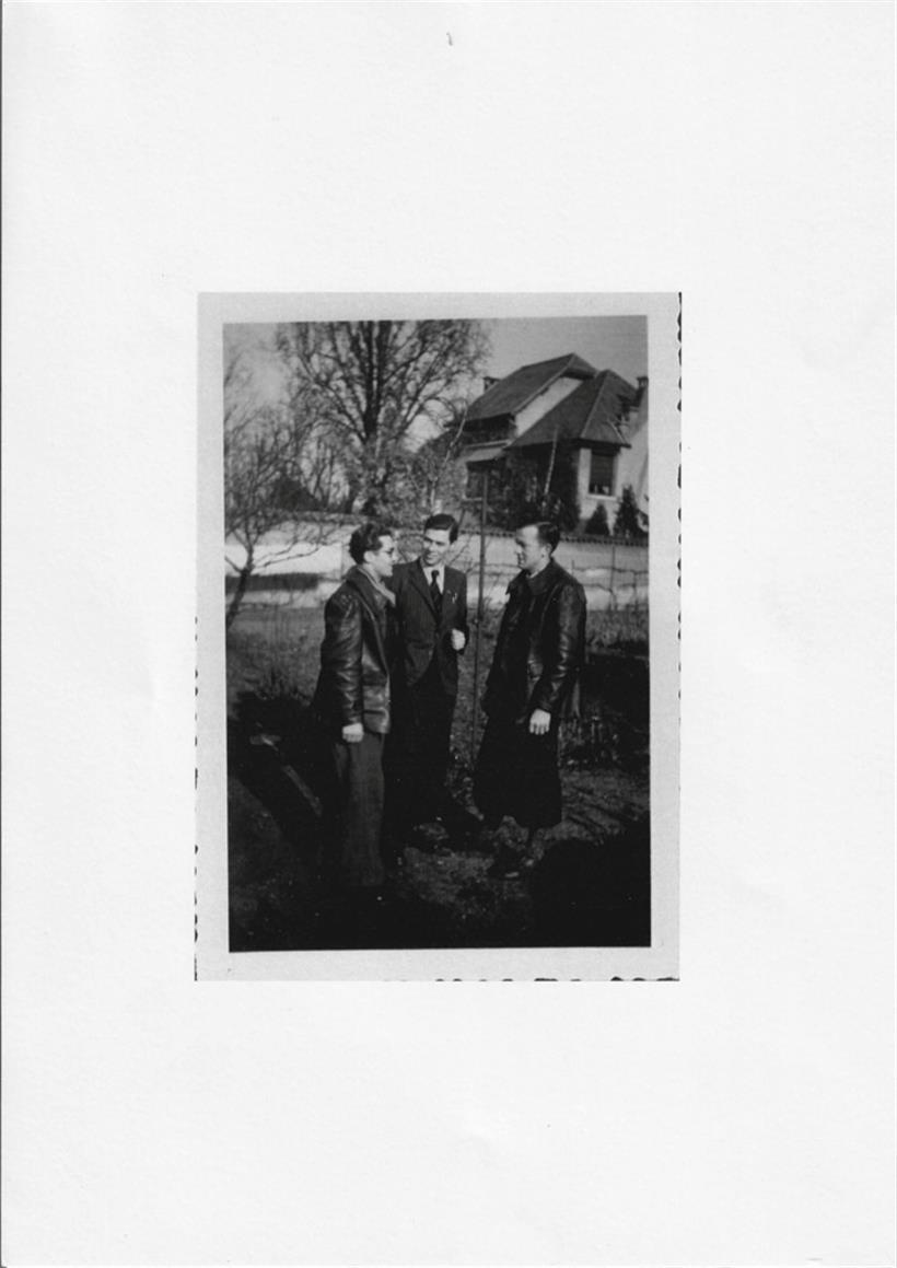 V.l.: Jospeh Besch, Eugène Leger und Albert Ungeheuer in Roanne (FR), vermutlich Anfang 1943
