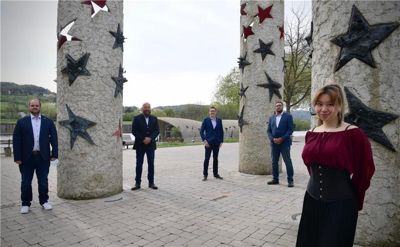 V.l.: Marc Goergen, Daniel Frères, Sven Clement, Starsky Flor, Rebecca Lau
