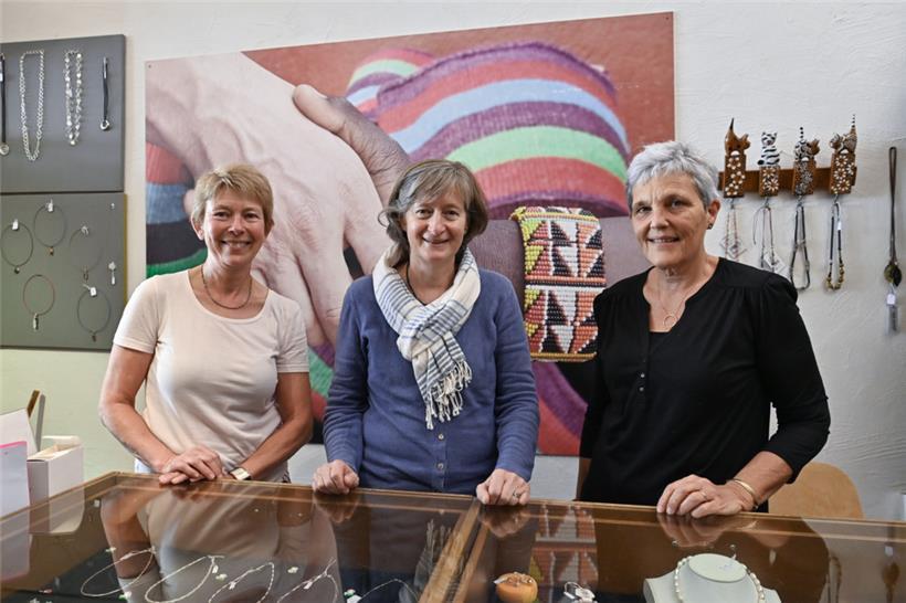 (V.l.) Marie-Paule Welter, Françoise Theisen und Colette Dernouss kümmern sich u...