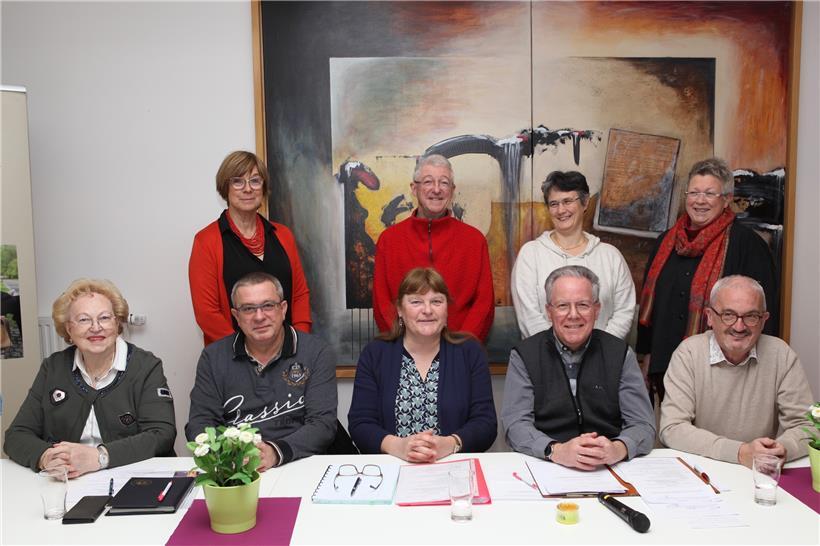 V.l.: Solange Diderich, Marie-Anne Maroldt, Manu Conrardy, Viviane Eschenauer, Jeannot Clement, Jean-Marie Mousel, Claudine Gansen, Marthy Thull und Guy Kohnen
