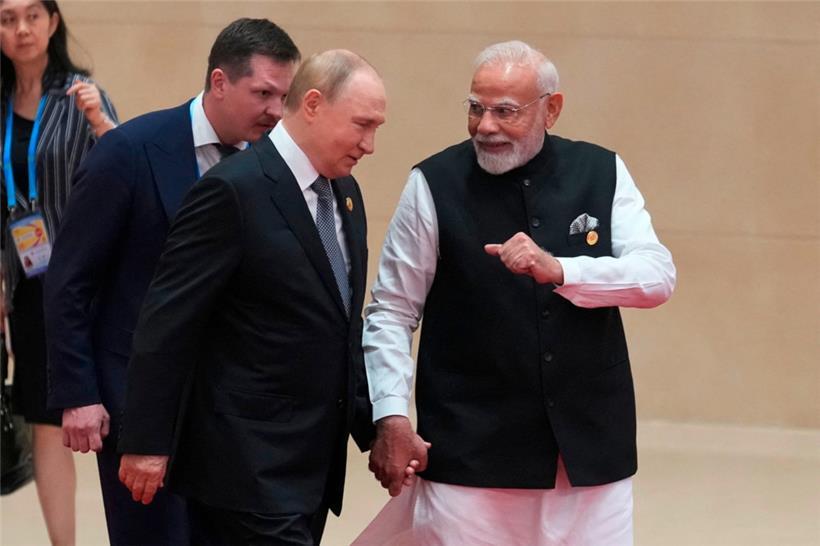 Vladimir Putin und Narendra Modi demonstrierten Zusammenhalt
