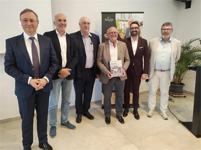 V.l.n.r.: André Bauler, Jean-Paul Schaaf, Charles Goerens, Mil Goerens, Eric Thill und Jean-Paul Zeimes
