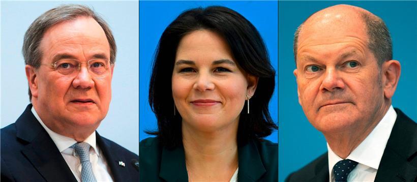 V.l.n.r.: Armin Laschet, Annalena Baerbock, Olaf Scholz: Sollen nur sie drei sich in TV-Debatten zwischen Spitzenkandidaten gegenüberstehen?
