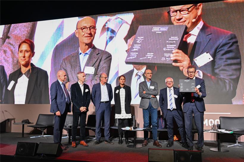 V.l.n.r.: François Dorland, Georges Mischo, Claude Turmes, Marie-Josée Vidal, Mi...