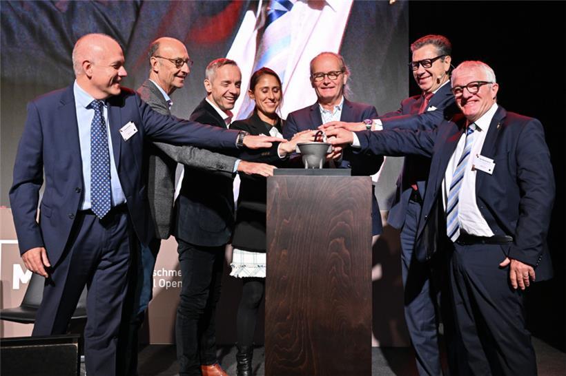 V.l.n.r.: François Dorland, Michel Wurth, Georges Mischo, Marie-Josée Vidal, Cla...