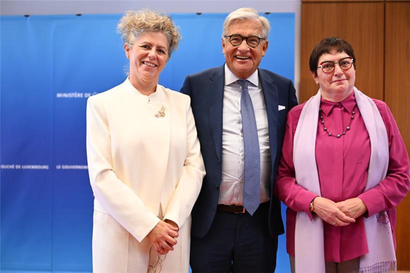 V.l.n.r.: Liane Felten, Laurent Mosar (beide Luxemburg-Stadt) und Monique Hermes (Grevenmacher)
