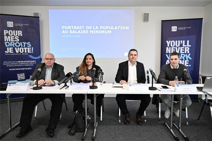 V.l.n.r.: Patrick Dury, Nora Back, Sylvain Hoffmann und Dylan Theis
