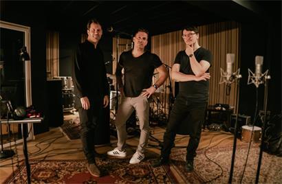 Voici le groupe jazz Jeff Herr Corporation (dgàd.) : Maxime Bender, Jeff Herr et Pol Belardi