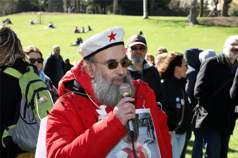 Vom Protest gegen Corona-Maßnahmen (hier 2022) zu „Mir d’Vollek“: Jean-Marie Jacoby

