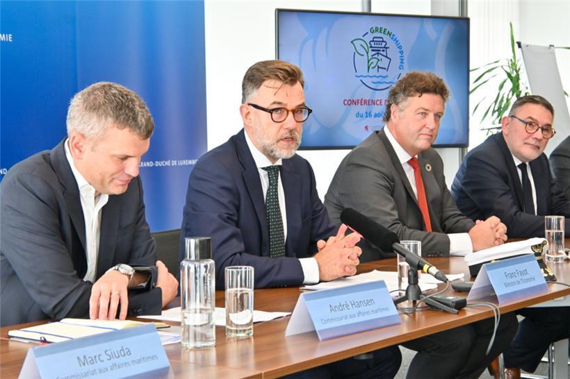 Von links nach rechts: André Hansen, Franz Fayot, Arnaud Delestienne, Carlo Houblie
