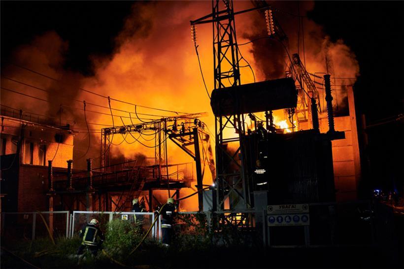 Von russischen Raketen getroffen: Das TEC-5-Blockheizkraftwerk ist das zweitgrößte der Ukraine
