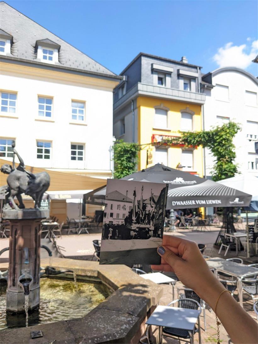 Vor 80 Jahren entstand das Foto mit einem amerikanischen Sherman-Panzer auf der ...