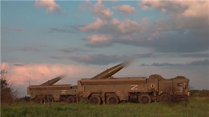 Vor allem Putin rasselt mit seinen Atomwaffen: die russischen Atomstreitkräfte während einer Übung im Mai
