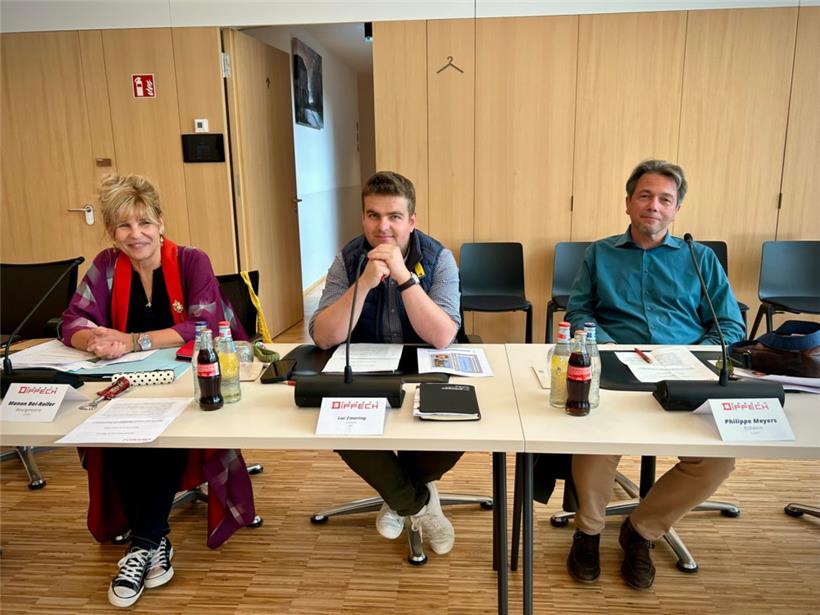 Vor dem Kollaps? Schöffenrat Dippach mit Bürgermeisterin Manon Bei-Roller, dem Ersten Schöffen Lux Emering und Zweiten Schöffen Philippe Meyers.
