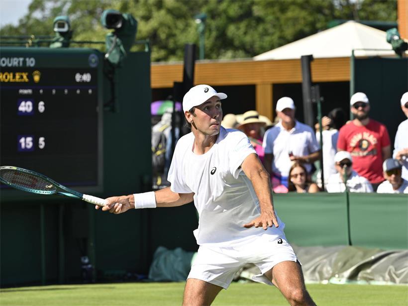 Chris Rodesch beim Wimbledon-Tennisturnier, erreicht Hauptfeld vor einem Jahr, professionelle Tennisszene