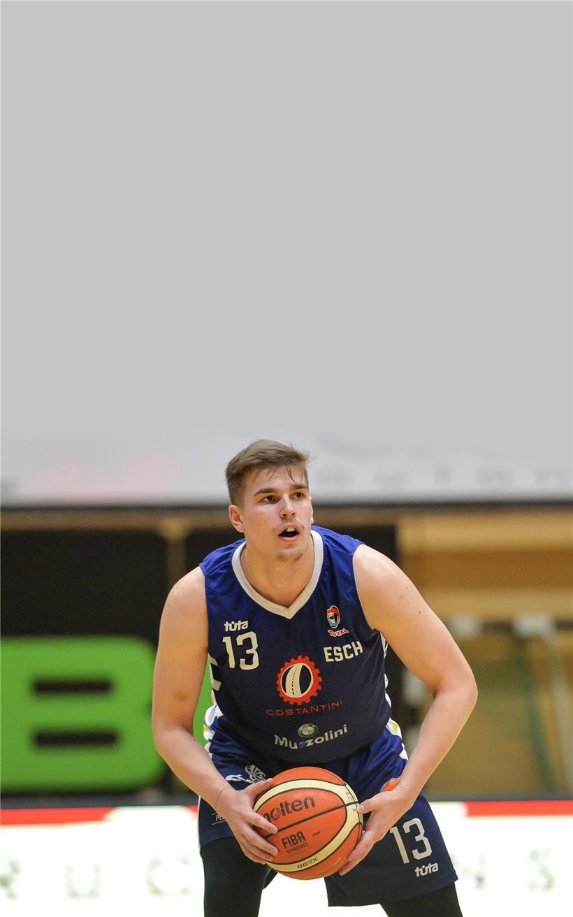 Vor seinem Wechsel in die Niederlande stand Ben Kovac nur für seinen Jugendklub Basket Esch auf dem Parkett
