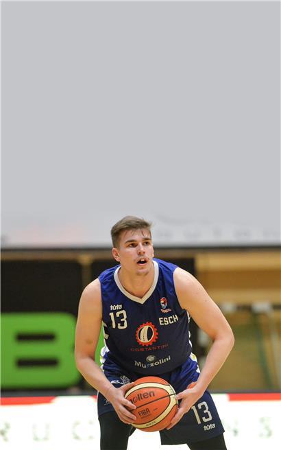 Vor seinem Wechsel in die Niederlande stand Ben Kovac nur für seinen Jugendklub Basket Esch auf dem Parkett
