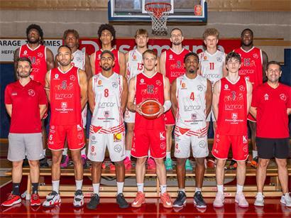 Vordere Reihe (v.l.): João Osorio (Assistant-Coach), DJ Wilson, Dylan Rocha Pires, Lee Brosius, Joshua McClary, Mathis Dieterlen, Daniel Brandão (Coach); hintere Reihe (v.l.): Michael Imariagbe, Edson De Sousa Silva, José Ewan, Noé Tibold, Vic Heuschling, Lars Bosdijk, Tyrell Sturdivant