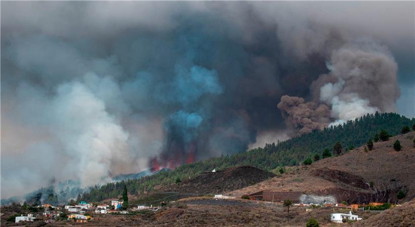 Vulkanausbruch auf der Kanareninsel La Palma: Die Gebirgskette Cumbre Vieja ist Schauplatz des gefährlichen Naturspektakels
