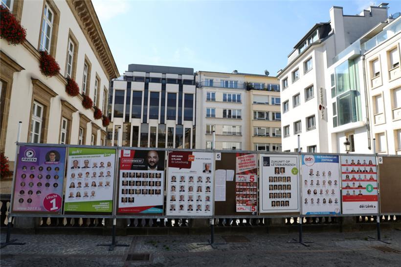 Wahlplakate für die Chamberwahlen im Jahr 2018
