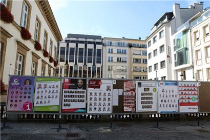 Wahlplakate für die Chamberwahlen im Jahr 2018
