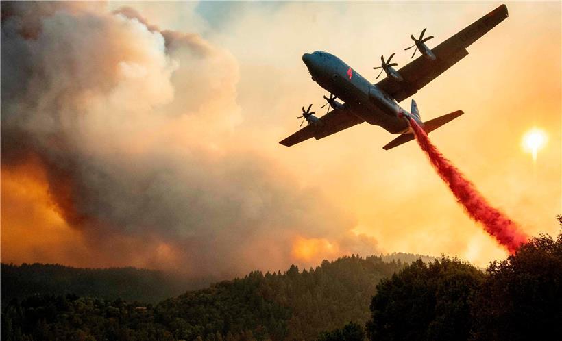 Waldbrand in Kalifornien: Im Zeitraum Dezember 2019 bis November 2020 lag die globale Durchschnittstemperatur 1,28 Grad über dem Durchschnitt des vorindustriellen Zeitalters
