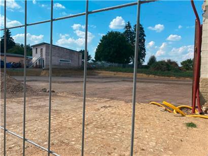 Wann die Baustelle wieder eröffnet wird, steht noch nicht fest
